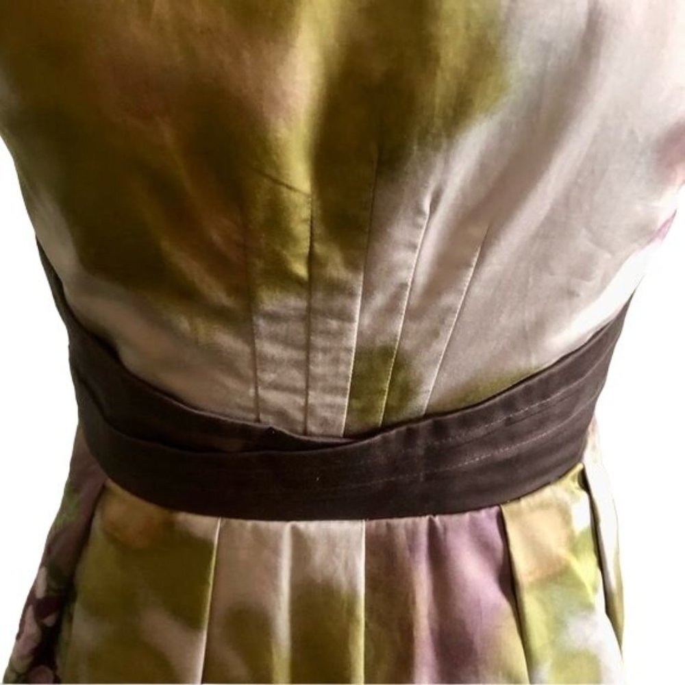 Anthropologie Floreat Travessia Dress Womens 4 Used Tulle Skirt Purple Green - Picture 11 of 15